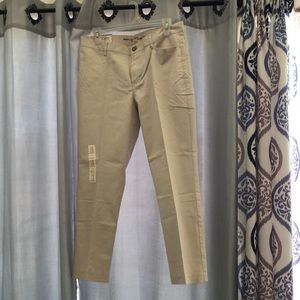 Khaki slim leg pants from GAP